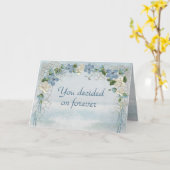 Hochzeitstorch auf der Blume Ozeanwasser Karte (Gelbe Blume)