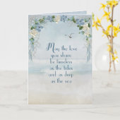 Hochzeitstorch auf der Blume Ozeanwasser Karte (Gelbe Blume)