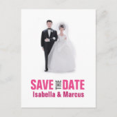 Hochzeitstorch Save the Date Postkarte (Vorderseite)