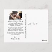 Hochzeitstornierte LIEBE IST PATIENT Script Foto Postkarte (Rückseite)