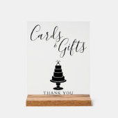 Hochzeitstorte Acrylschild (Vorderseite)