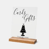 Hochzeitstorte Acrylschild (Winkel)