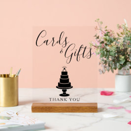 Hochzeitstorte Acrylschild