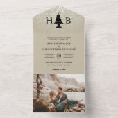 Hochzeitstorte All In One Einladung (Innen Boden)