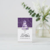 Hochzeitstorte-Bäckerei-Visitenkarten Visitenkarte (Stehend Vorderseite)