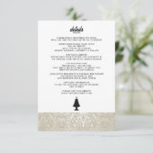 Hochzeitstorte Begleitkarte (Stehend Vorderseite)