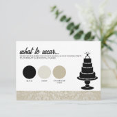 Hochzeitstorte Begleitkarte (Stehend Vorderseite)