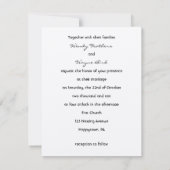 Hochzeitstorte Birds Braut & Bräutigam Save the Da Date (Rückseite)