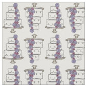 Hochzeitstorte Bridal Verlobung Liebe Lila Stoff (Nahaufnahme)