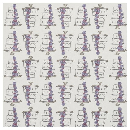 Hochzeitstorte Bridal Verlobung Liebe Lila Stoff (Muster)