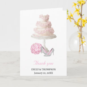 Hochzeitstorte Danke Karte
