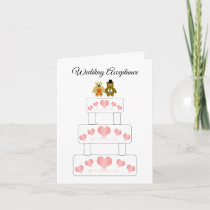 Hochzeitstorte Dankeskarte