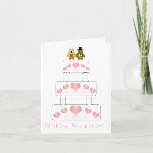 Hochzeitstorte Dankeskarte