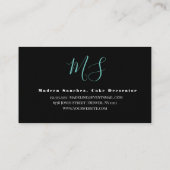 Hochzeitstorte-Dekorator Cake-Logo-Tiers Gold Visitenkarte (Rückseite)