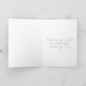 Hochzeitstorte Design Mrs & Mrs Karte (Innenseite)