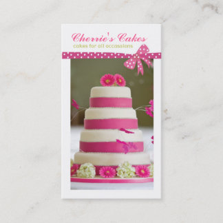 Hochzeitstorte-Designer-Visitenkarten Visitenkarte
