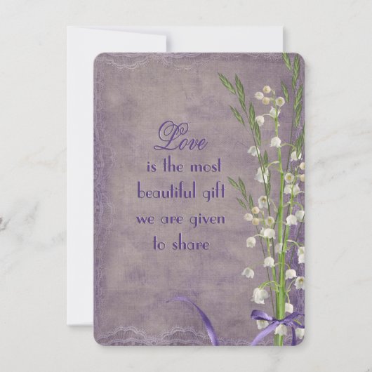 Hochzeitstorte Einladung (Vorderseite)