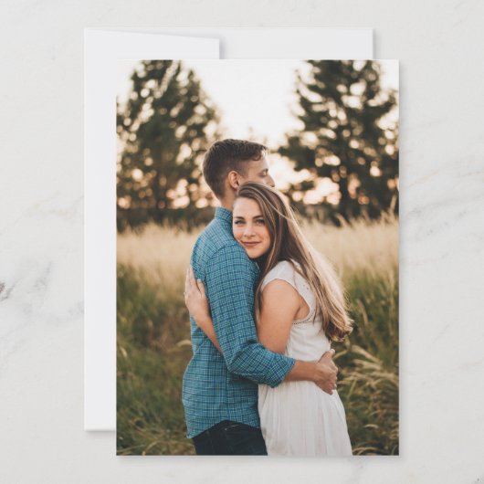 Hochzeitstorte Einladung (Rückseite)