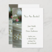 Hochzeitstorte Einladung (Vorne/Hinten)