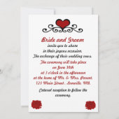 Hochzeitstorte-Einladung Einladung (Rückseite)