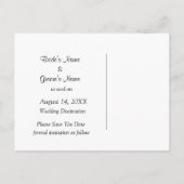 Hochzeitstorte Extravagant speichern Ankündigungspostkarte (Rückseite)