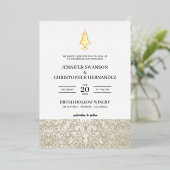 Hochzeitstorte Folieneinladung (Stehend vorne)