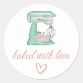 Hochzeitstorte Geschäft Dankeschön Aufkleber (Vorderseite)