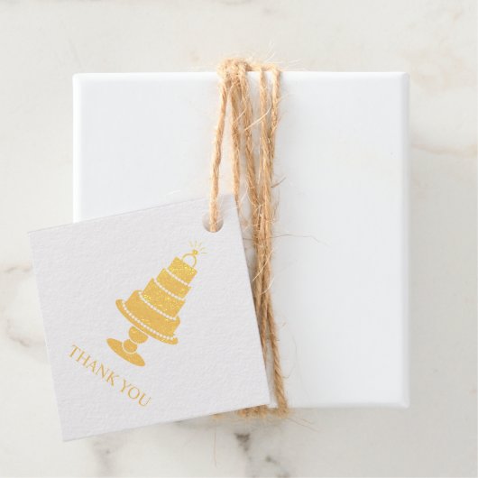 Hochzeitstorte Geschenkanhänger (Mit Box)