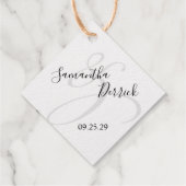 Hochzeitstorte Geschenkanhänger (Rückseite)