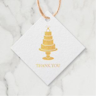 Hochzeitstorte Geschenkanhänger