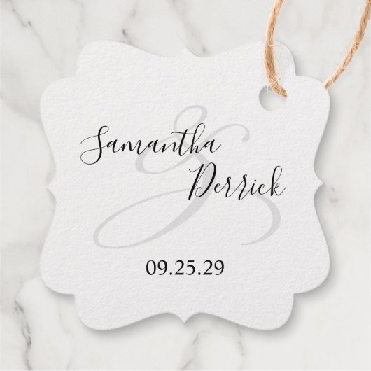 Hochzeitstorte Geschenkanhänger (Rückseite)