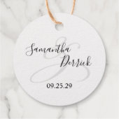 Hochzeitstorte Geschenkanhänger (Rückseite)