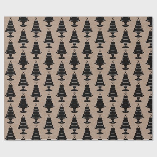 Hochzeitstorte Geschenkpapier (Flach)