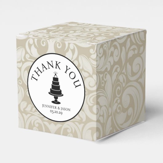 Hochzeitstorte Geschenkschachtel (Vorderseite)