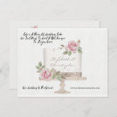 Hochzeitstorte - Gewitterter Wechsel des Datums ve Postkarte (Vorne/Hinten)