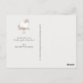 Hochzeitstorte - Gewitterter Wechsel des Datums ve Postkarte (Rückseite)