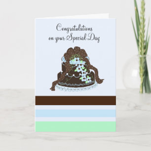 Hochzeitstorte Gratulationen Karte