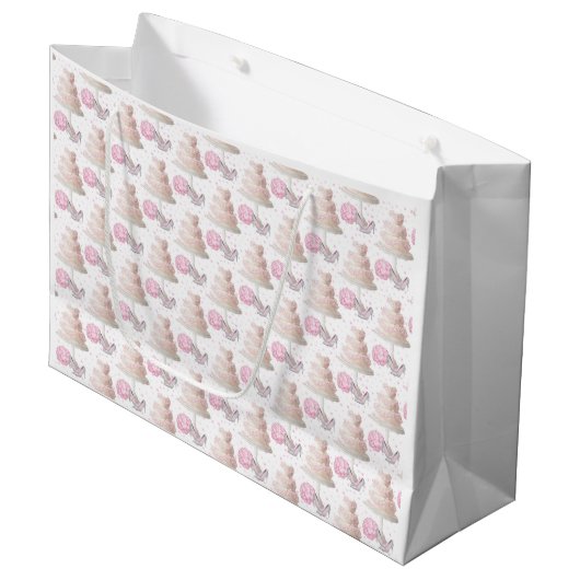 Hochzeitstorte Große Geschenktüte (Vorderseite Schrägansicht)