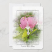 Hochzeitstorte Herzblutungen Blume Einladung (Vorderseite)