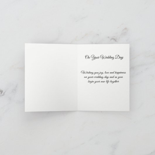 Hochzeitstorte Karte (Innenseite)