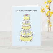 Hochzeitstorte Karte (Gelbe Blume)