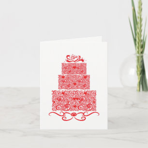 Hochzeitstorte Karte