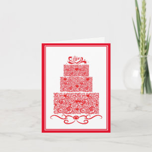 Hochzeitstorte Karte