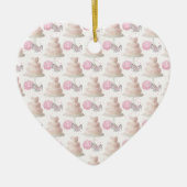 Hochzeitstorte Keramik Ornament (Vorne)
