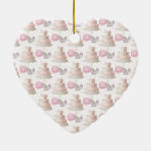Hochzeitstorte Keramik Ornament (Hinten)