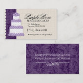 Hochzeitstorte-Künstler-Visitenkarten Visitenkarte (Vorne/Hinten)