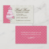 Hochzeitstorte-Künstler-Visitenkarten Visitenkarte (Vorne/Hinten)