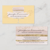 Hochzeitstorte-Logo-Occasion Party Süßigkeiten gel Visitenkarte (Vorne/Hinten)
