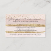 Hochzeitstorte-Logo-Occasion Party Süßigkeiten gel Visitenkarte (Rückseite)