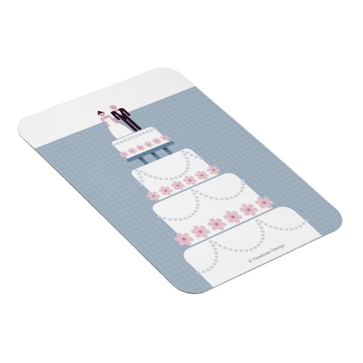 Hochzeitstorte Magnet (Rechte Seite)